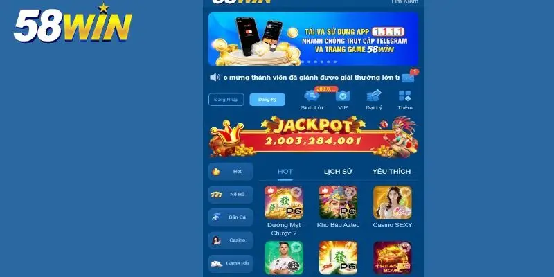 Giới thiệu 58win - Tụ điểm giải trí uy tín